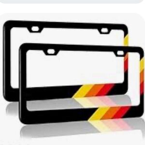 2 pcs License Plate for Tri-Color 3 Color for Toyota Tacom, 4Runer Tundr Rav car